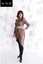Load image into Gallery viewer, Disco Leopard Skirt