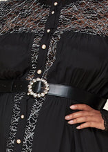 Load image into Gallery viewer, Lace Me Up Black Dress