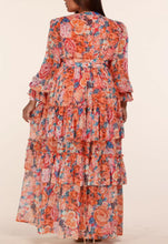 Load image into Gallery viewer, Flowy Fall Floral Dress