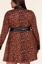 Load image into Gallery viewer, The Tina Leopard Mini Shirt Dress