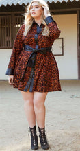 Load image into Gallery viewer, The Tina Leopard Mini Shirt Dress