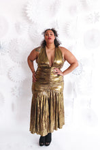 Load image into Gallery viewer, Unwrap Me Gold Dress
